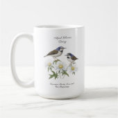 エイプリル誕生月花デイジー大切な誕生日 コーヒーマグカップ (左)