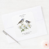 エイプリル誕生月花デイジー大切な誕生日 スクエアシール (封筒)