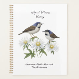 エイプリル誕生月花デイジー大切な誕生日 プランナー手帳