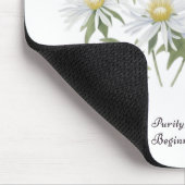 エイプリル誕生月花デイジー大切な誕生日 マウスパッド (コーナー)