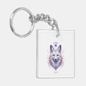 エイプリル誕生月霊獣キツネ キーホルダー (正面左)