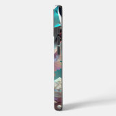 エイプリル誕生石ダイヤモンドクォーツクリスタル真珠 Case-Mate iPhoneケース (裏面 / 左)