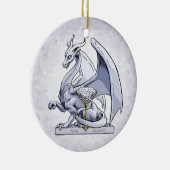 エイプリル誕生石龍:ダイヤモンドオーナメント セラミックオーナメント (右)