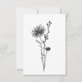 エイプリル誕生花誕生日カード ノートカード (正面)