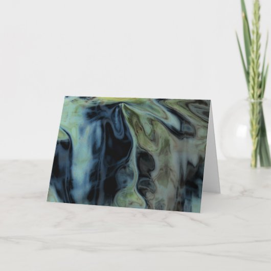 「エイプリル・ウッズI」デジタル変更抽象芸術写真 カード (正面)