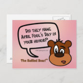エイプリル・フールの日は名誉に選ばれたか? ポストカード (正面/裏面)