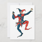 エイプリル フール パーティーの道化師の招待状テンプレート 招待状 (裏面)