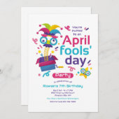 エイプリル・フール・パーティ 招待状 (正面/裏面)