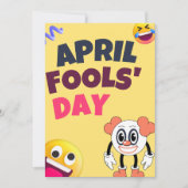 エイプリル フール 誕生日 グリーティング カード (正面)