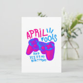 エイプリル フール 誕生日 ゲーマー 招待状 (スタンド正面)