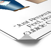 エイプリル・マッカラムによるCUBICLE LOVE Cartoon Poster ポスター (角)