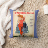 エイプリル・ロビン・マーダーズのパルプ小説の表紙 クッション (ブランケット)