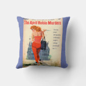 エイプリル・ロビン・マーダーズのパルプ小説の表紙 クッション (裏面)