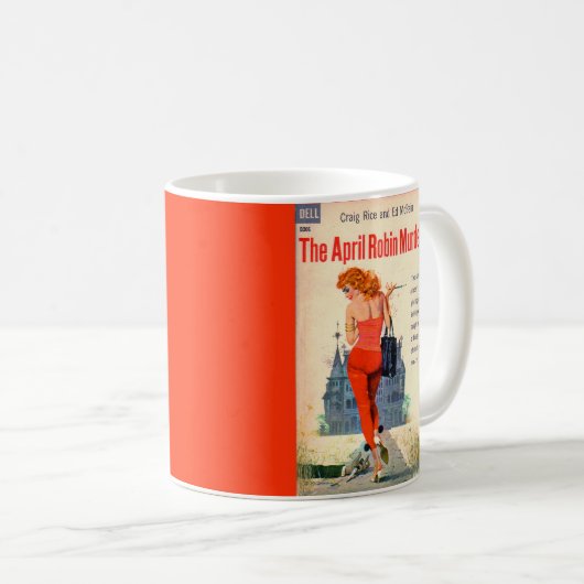 エイプリル・ロビン・マーダーズのパルプ小説の表紙 コーヒーマグカップ (正面右)