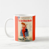 エイプリル・ロビン・マーダーズのパルプ小説の表紙 コーヒーマグカップ (左)