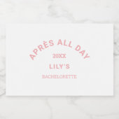 エイペルオールデイピンクバチェロレッテスキーパーティー スパークリングワインラベル (シングルラベル)