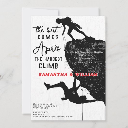 エイペルクライムロック登山マウンテンジョイントバッハ 招待状 (正面)