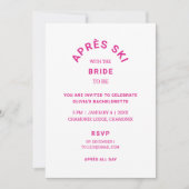 エイペーススキーザブライドTo Beバチェロレッテ 招待状 (正面)