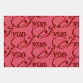 エイボンクリスマス ラッピングペーパーシート (正面)