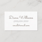 エイボンパーソナライズされた金ゴールド 名刺 (裏面)