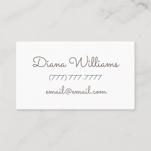 エイボンパーソナライズされた金ゴールド 名刺 (裏面)