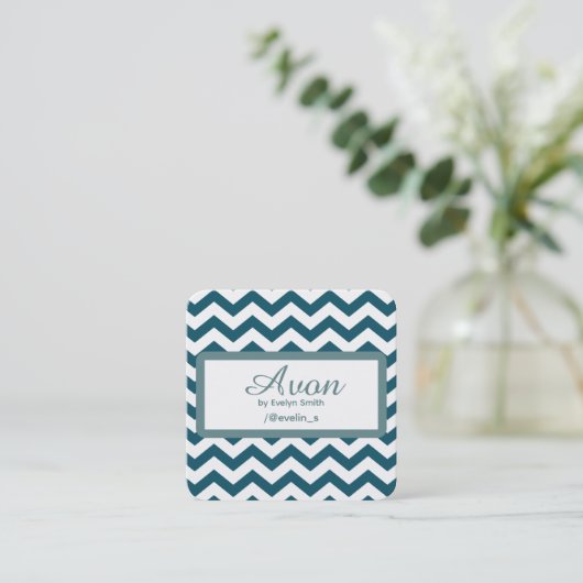 エイボンマーケティング美しい スクエア名刺 (スタンド正面)