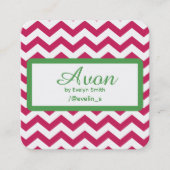 エイボンマーケティング美しい スクエア名刺 (正面)