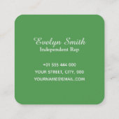 エイボンマーケティング美しい スクエア名刺 (裏面)