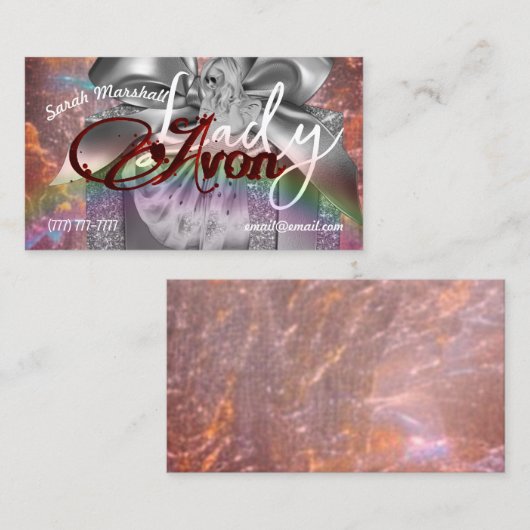 エイボンレディービジネスカード 名刺 (正面/裏面)