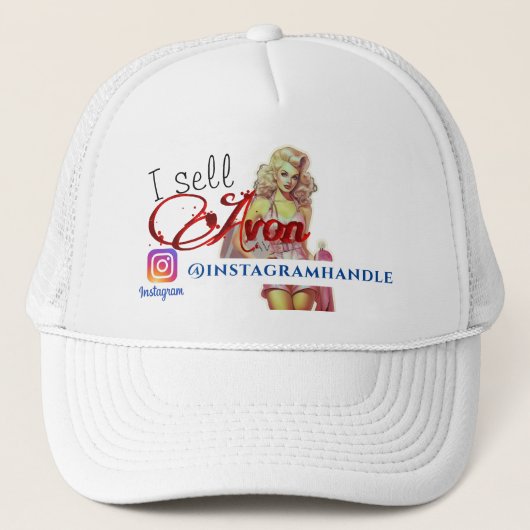 エイボン代表Instagram Trucker Hat キャップ (正面)