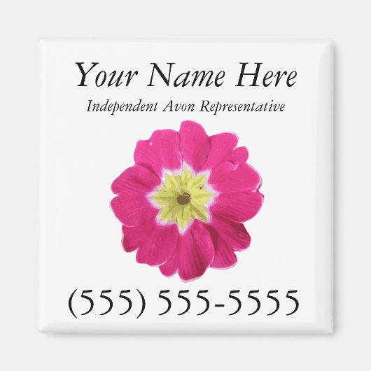 エイボン磁気名刺 マグネット (正面)