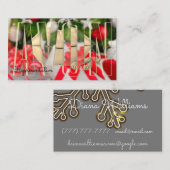 エイボン·クリスマスパーソナライズされたの美学 名刺 (正面/裏面)