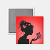 エイマントラフェムパピヨンルージュ マグネット (正面/裏面)