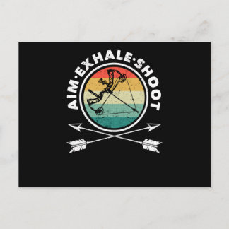 エイミングエキシャール射撃、 発砲アおもしろいーチェリー ポストカード