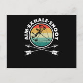 エイミングエキシャール射撃、 発砲アおもしろいーチェリー ポストカード (正面)