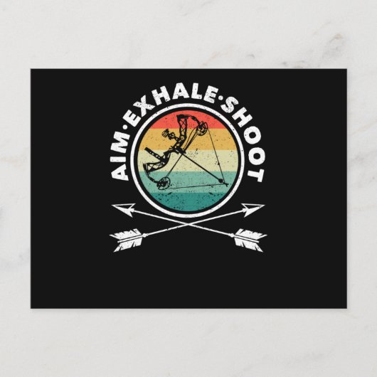 エイミングエキシャール射撃、 発砲アおもしろいーチェリー ポストカード (正面)