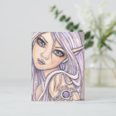 エイミーアメジストフェアリー葉書バイモリー・ハリソン ポストカード (スタンド正面)