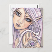 エイミーアメジストフェアリー葉書バイモリー・ハリソン ポストカード (正面/裏面)