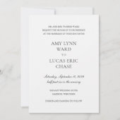 エイミー エレガント ウェディング 招待状 (正面)