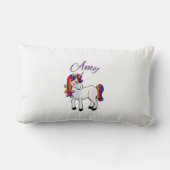 "エイミー"ネームパーソナライズされたルンバー枕 ランバークッション (裏面)