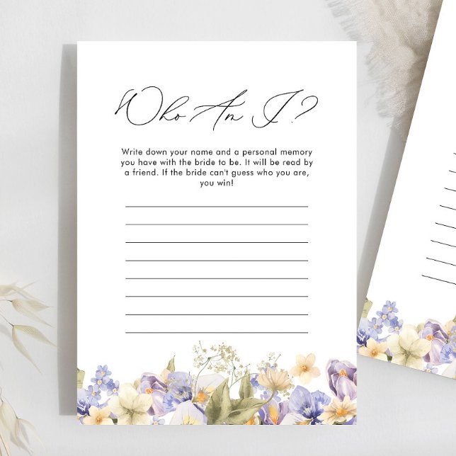 エイムアイパープルフローラブライダルシャワーゲーム (クリエイターアップロード済み)