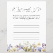 エイムアイパープルフローラブライダルシャワーゲーム (正面)