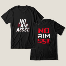🔥 エイムアシストなし - コンピューターゲーム競技者向けタイポグラフィ トライブレンドTシャツ
