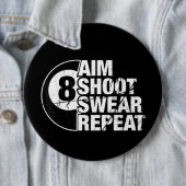 エイムシューズsorect 8ボールプールビリヤード遊び人 缶バッジ (インサイチュ)