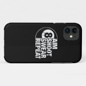 エイムシューズsorect 8ボールプールビリヤード遊び人 Case-Mate iPhoneケース (裏面(横))