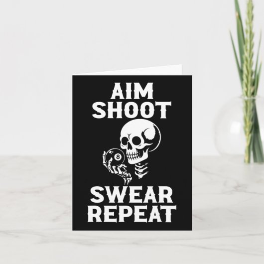 エイムシュートSwear Repeat 8ボールビリヤード・プール選手 カード (正面)