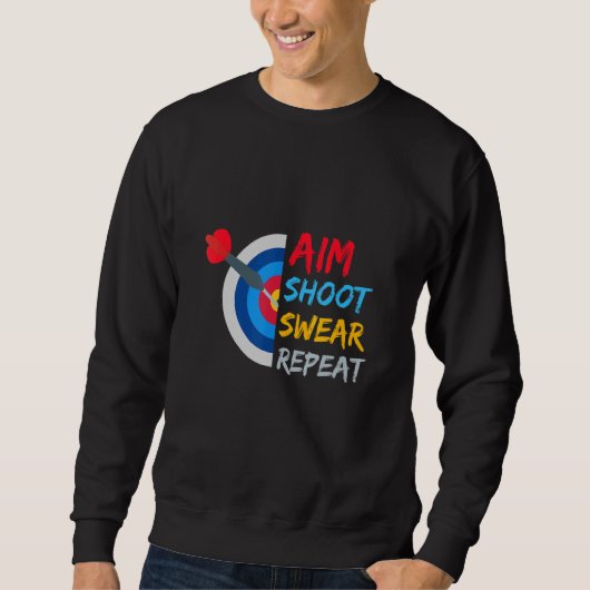 エイムシュートSwear Repeat Dart Dart Board スウェットシャツ (正面)