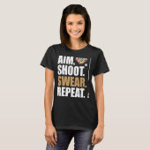 エイムシュートSwear Repeat Poolビリヤード・スヌッカー Tシャツ (正面フル)