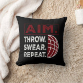 エイムスローSwear繰り返しボッチェボールスポーツスローピル クッション (ブランケット)