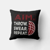 エイムスローSwear繰り返しボッチェボールスポーツスローピル クッション (裏面)